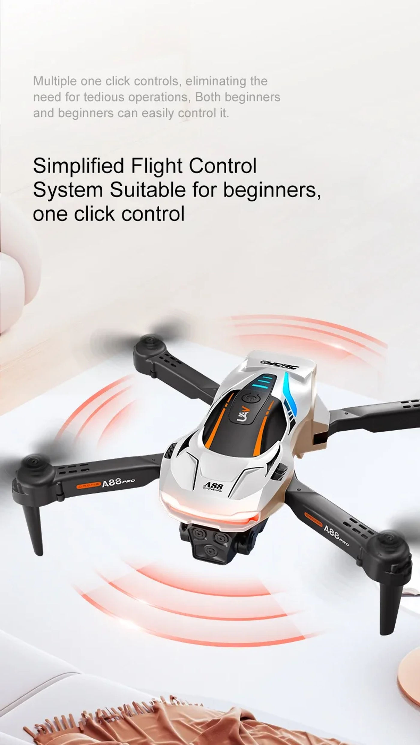 Description Picture 4 of itemXiaomi Mijia A88 Drone 8K Professional Dual Camera GPS 5G Obstacle Avoidance Optical Flow Positioning Brushless RC 10000M