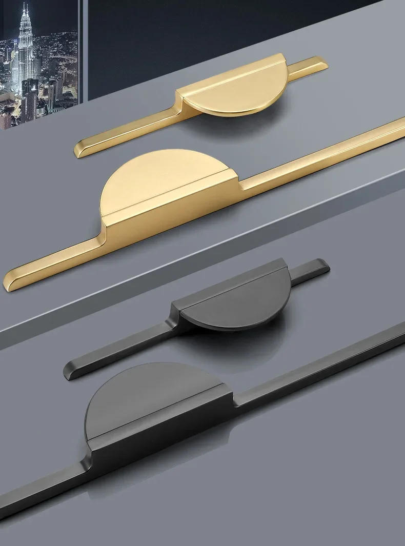 Description Picture 6 of itemNew Simple Cabinet Door Knobs Zinc Alloy Cupboard Handle Home Room Wardrobe Handles Furniture Door Pulls