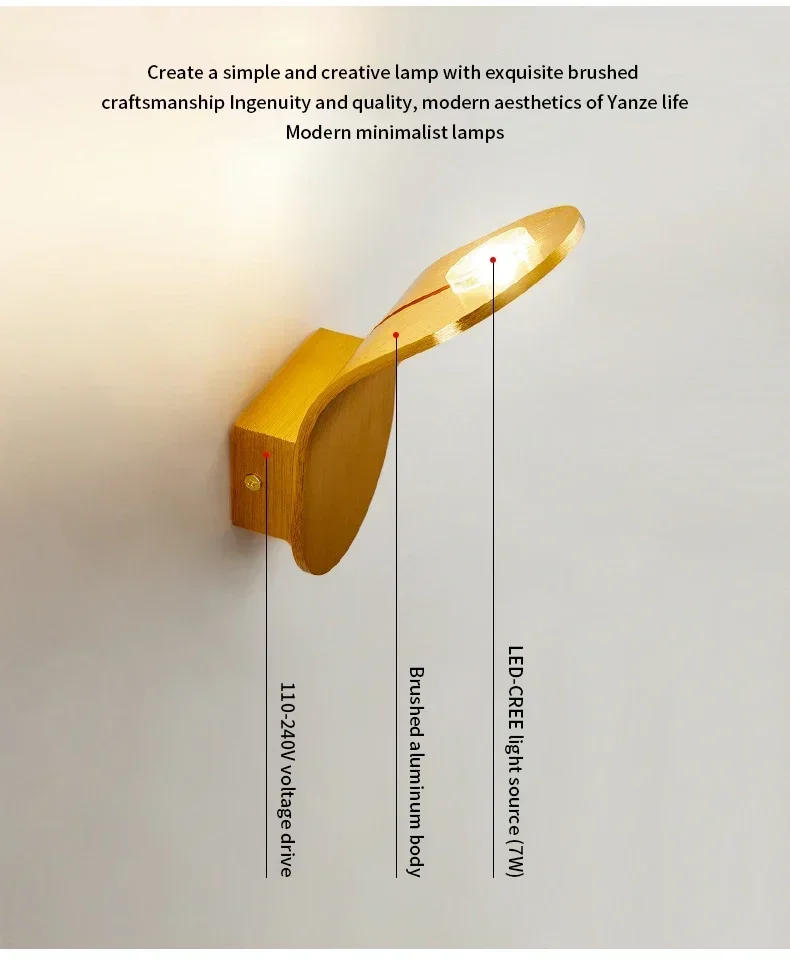 Description Picture 4 of itemNew Designer Aluminum Wire  Wall Lamp Bedside Bedroom Aisle Drawing Process RGB Remote Control Function Indoor Atmosphere Lights