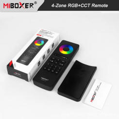 Miboxer 2.4G Full Color Remote Controller 4-Zone RGB+CCT Remote 3V RF Wireless RGBCCT Controller