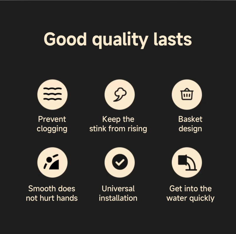 Description Picture 3 of itemUniversal Basin Pop-up Drain Filter Wash Basin Hair Sink Strainer Kitchen Bathtub Stopper Shower Plug Bathroom Tool