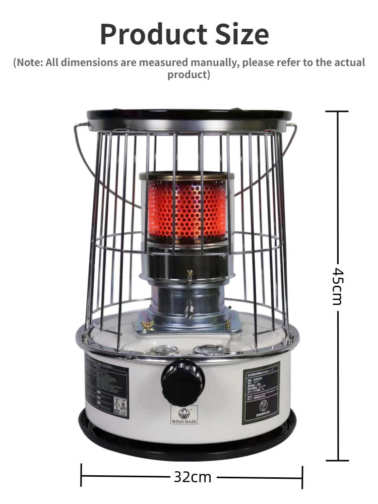 Description Picture 2 of item6L Kerosene Heater & Stove 360° Surround Portable Radiant Heater  Kerosene Heater for Home ,Garage, Camping,Hunting,Cooking