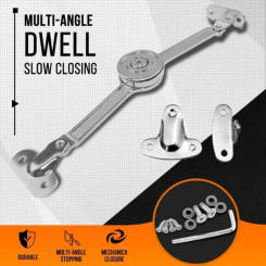 Hydraulic Randomly Stop Hinges Kitchen Cabinet Door Adjustable Polish Hinge Furniture Lift Up Flap Stay Support Hardware