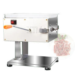 220V Stainless Steel Electric Meat Strip Cutting Machine Meat Cutting Machine Meat Slicer
