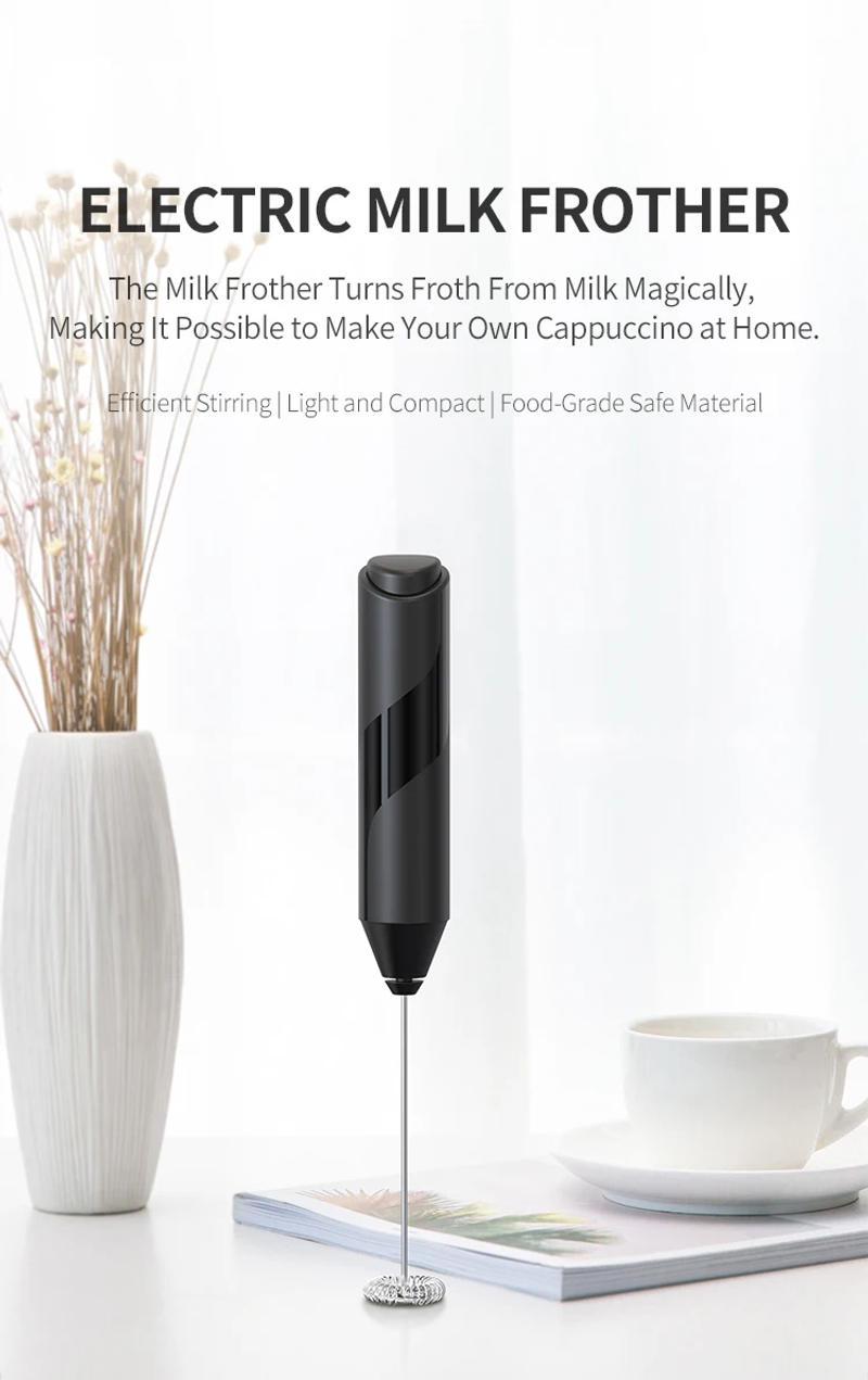 Description Picture 4 of itemElectric Milk Frother Portable Mini Handheld Fast Foamer Coffee Cappuccino Whisk Mixer Food Blender