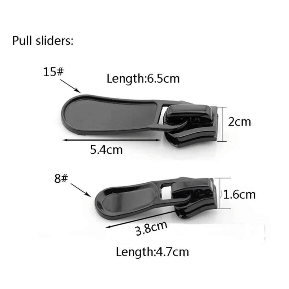 Description Picture 2 of item8# 15# Double Open Zipper Single Open Resin Zipper For Down Jacket Coat Open-end Long Zip DIY Sewing Crafts 70/80/90/100/cm