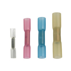 500x Heat Shrink Butt Terminals Waterproof Wire Connector Kit Copper Insulated Electrical Crimp Connectors for Boat