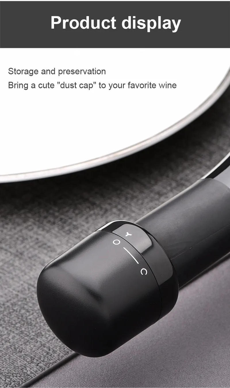 Description Picture 6 of itemVacuum Red Wine Champagne Bottle Stopper Set Sealed Bottle Cap Stopper Leak Proof for Wine Plug Bar Tools