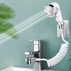 Water-saving Faucet Diverter Valve Handheld 3 Modes Adjustable Faucet Adapter Set Shower head For Home Bathroom Kitchen