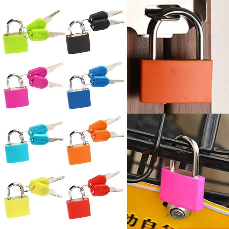 Description Picture 2 of itemMini Plastic Suitcase Diary Lock 33mm Anti-Theft Luggage Locks with 2 Keys Drawer Cabinet Lock Home Decoration