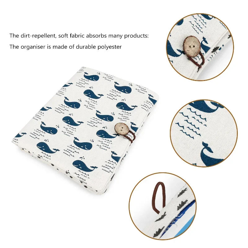 Description Picture 3 of itemTravel Diaper Bag Compartment Diaper Organizers Diapers Holder Portable Button Diapers Container Polyester Cotton Baby Stor