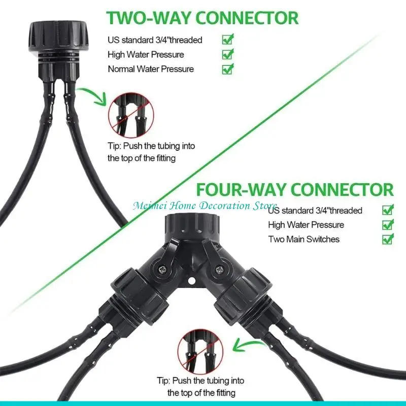 Description Picture 5 of itemH7BF Drip Irrigation System Set 30m Garden Watering System Automatic Irrigation System Micro Drip Irrigation for Greenhouse