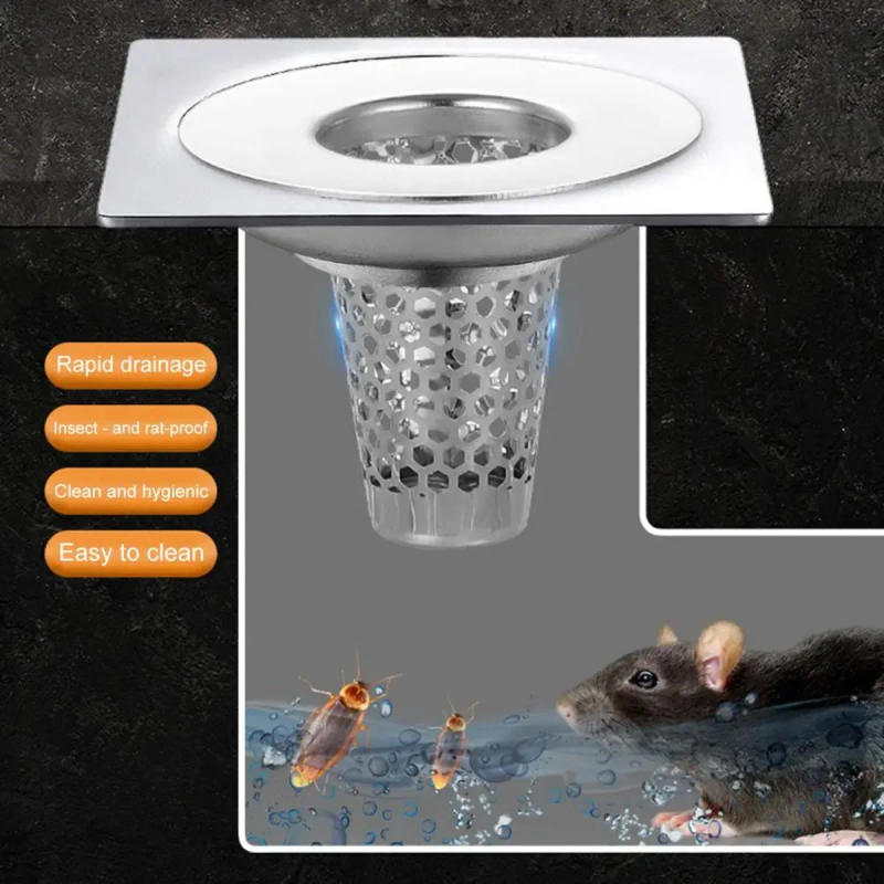 Description Picture 3 of itemBathroom Sink Drain Strainers Small Conical Premium Stainless Steel Porous Hair Catcher, Drainer Filter