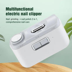 Intelligent Automatic Electric Nail Clipper Multifunction Nail Grinder Nail Polishing USB Charging Nail bits drill Nail polish