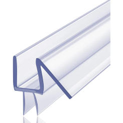 Frameless Glass Shower Door Seal 70cm 27.55 inch Clear PVC Bottom Seal Strip Water Barrier Easy Install Sturdiness and Adhesion