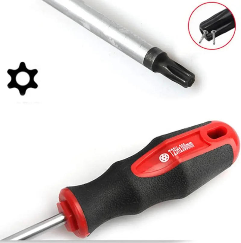 Description Picture 5 of item400mm Extra Long Torx Screwdriver With Hole S/2 Steel T15 T20 T25 T27 T30 Magnetic Screw Drive Home Repair Hand Tool