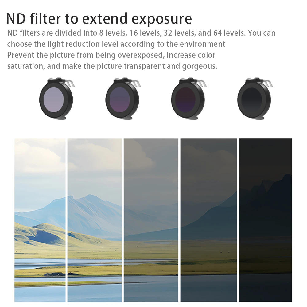 Description Picture 5 of itemRCSTQ For DJI Neo Lens Filter UV CPL ND8 ND16 ND32 ND64 ND/PL   Drone Camera Lens ND Filters Set For DJI Neo Accessories