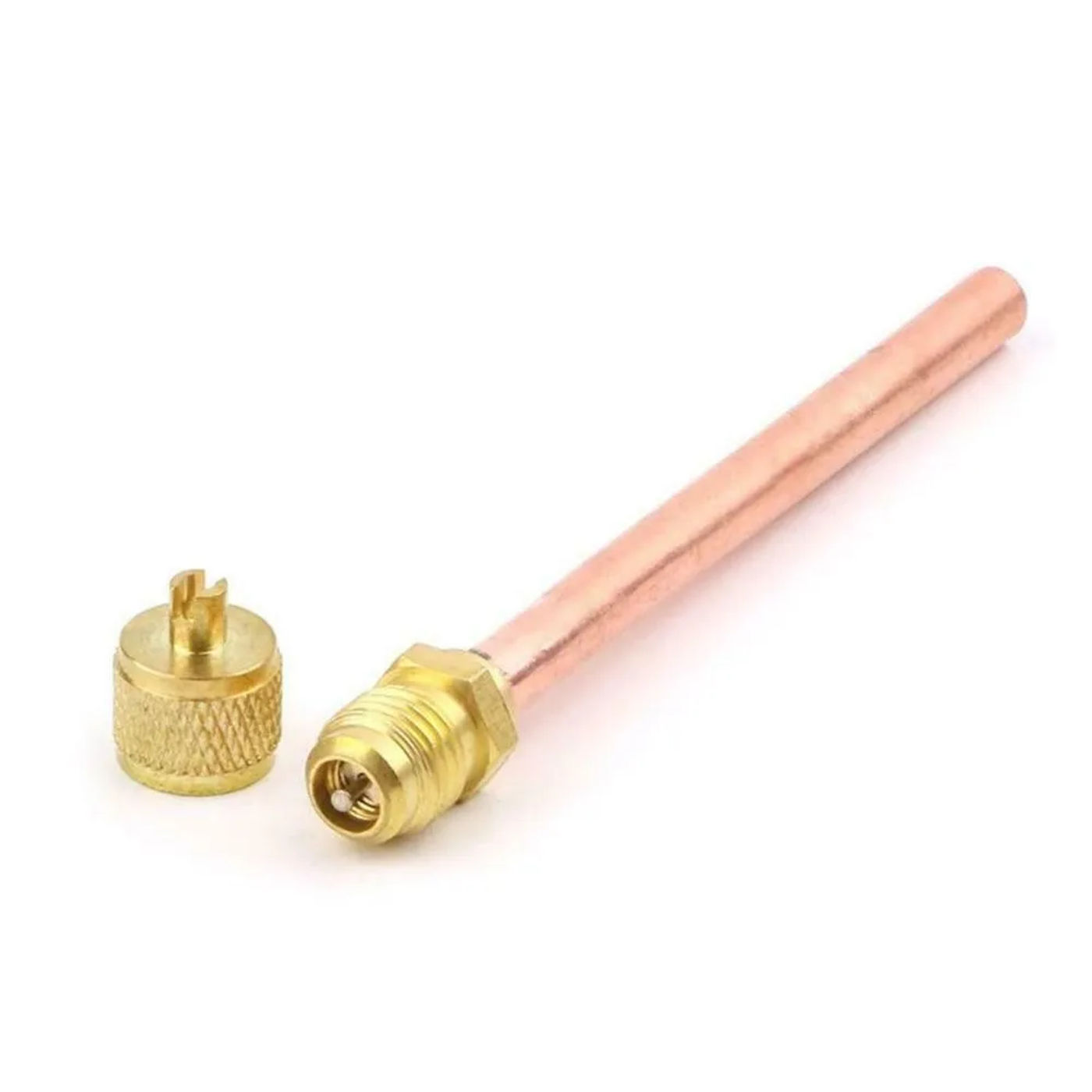 Description Picture 6 of item5PCS Air Conditioner Refrigeration Access Valves Copper Tube Filling Part Home DIY Power Tool Part