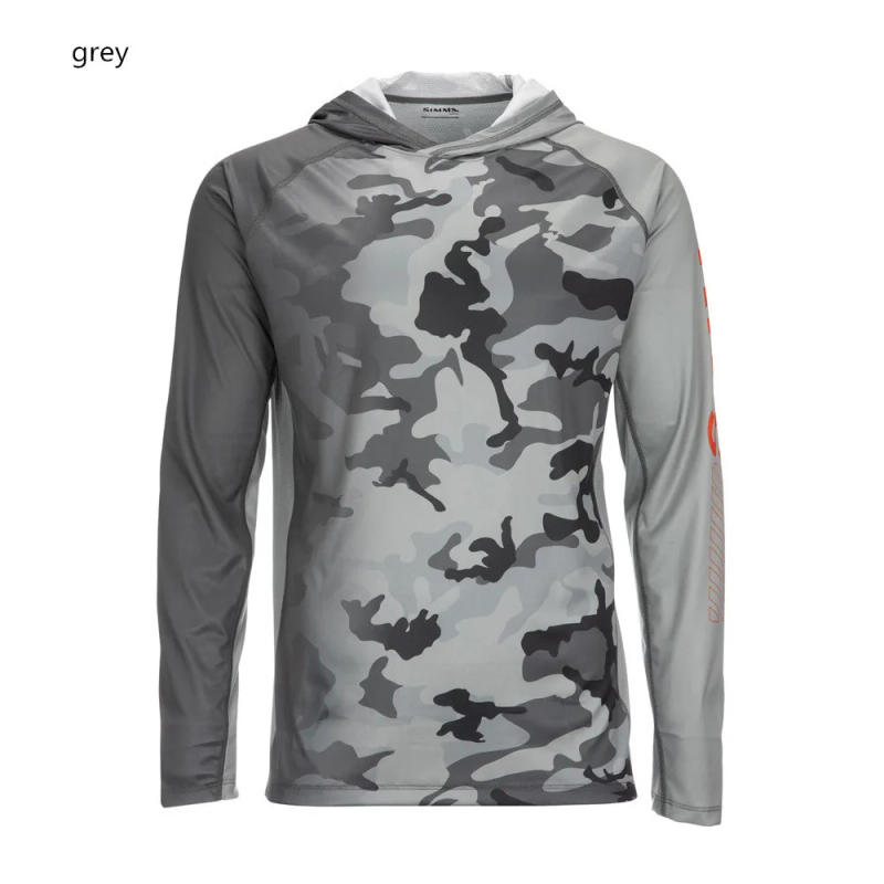 Description Picture 5 of itemFishing shirt Upf 50 long sleeved hooded mask, quick drying and wear-resistant top, UV outdoor protection fishing mask suit