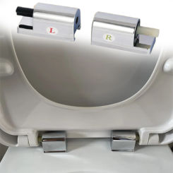 1 Set ABS Seat Hinge  Toilet Lid Hinges Replacement  Traditional Contemporary Toilet  Soft Close Hinges Kit Accesories