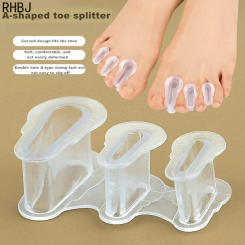 RHBJ 2pcs=1Pair Thumb and Foot Care Corrector Silicone Overlap Corrector for Protruding Toe Correction Clip Pad Toe Separators