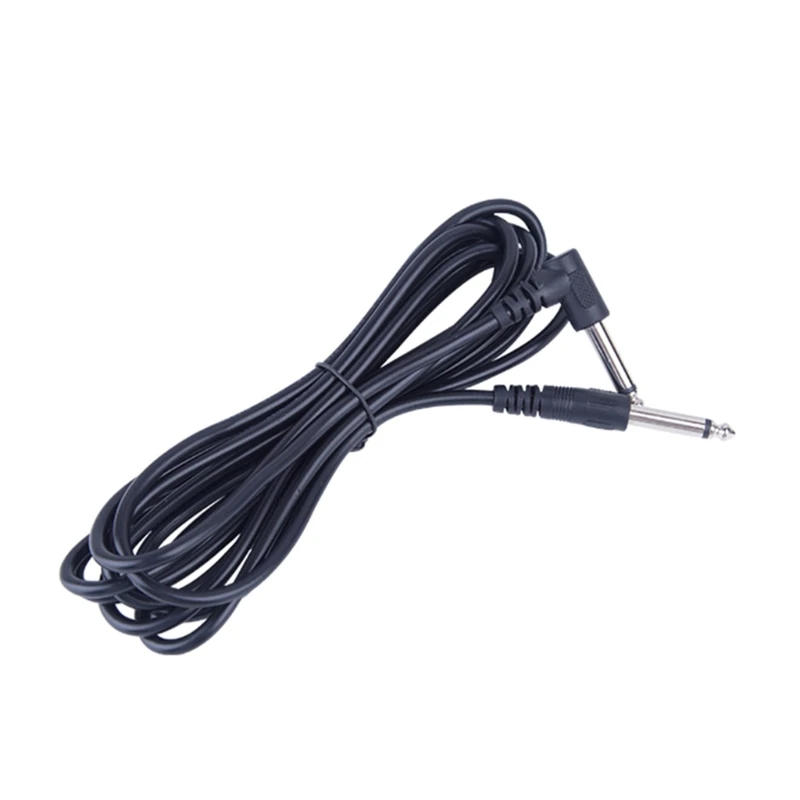 Description Picture 2 of item10ft 6.35mm Electric Guitar Cable Instrument Cables Straight to Right Angle Amp Cord 3Meter for Keyboards Effectors