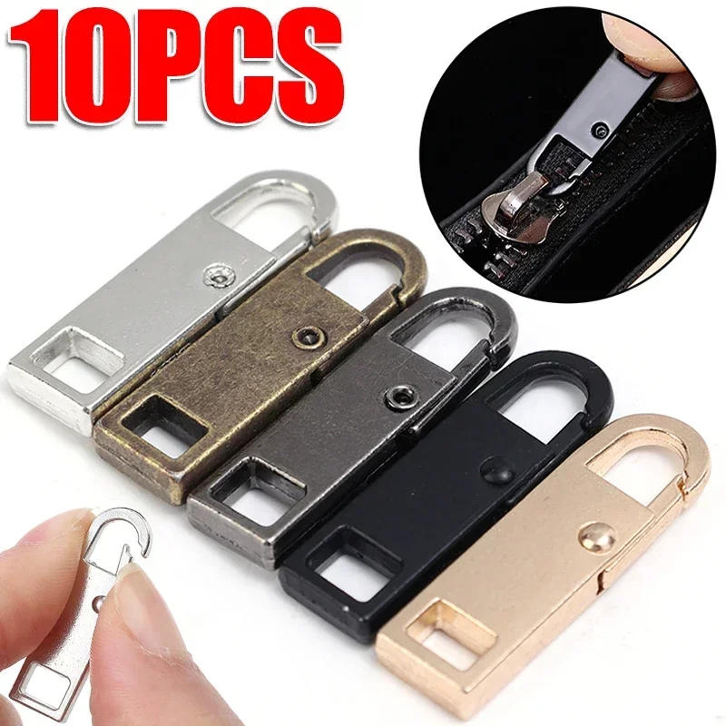 Description Picture 4 of item10/1Pc Universal Metal Zipper Pull Tap Replacement Instant Repair Zipper Head Puller for Clothing Bags DIY Sewing Zipper Sliders