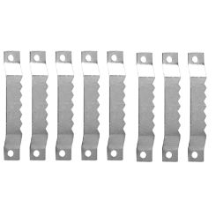 10pcs Sawtooth Picture Hangers Photo Oil Painting Mirror Frame Saw Tooth Hanging Hooks Fasteners with Screws Silver Metal