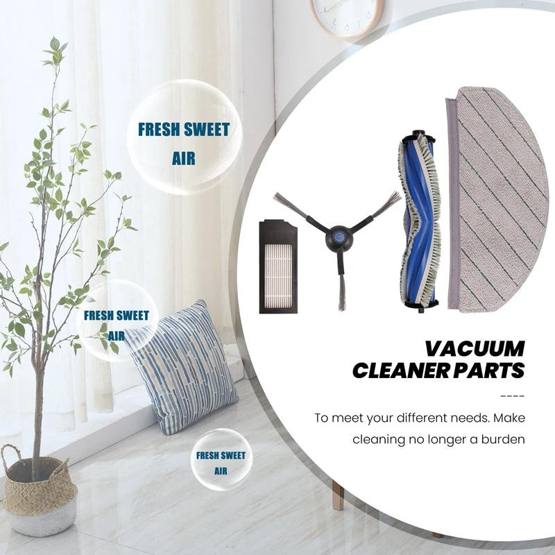 Description Picture 6 of itemFor Yeedi C12 PRO PLUS C12 PLUS,C12 Robot Vacuum Replacement Part Main Roller Side Brush Hepa Filter Mop Pad Accessories