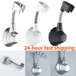 Lamgool Suction Cup Shower Holder Adjustable Shower Head Holder Nozzle Holder Punch-Free Multi Angle Rotation Shower Bracket