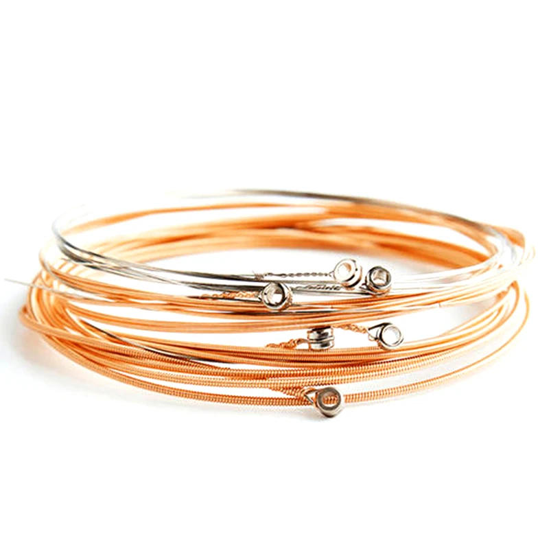 Description Picture 4 of item6Pcs/Set Pure Copper Strings 1-6 for Classical Classic Guitar Strings Steel Wire Classic Acoustic Folk Guitar Parts Accessories