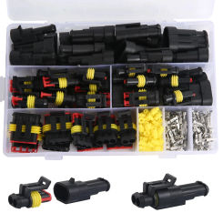 352pcs HID Waterproof Connectors 1/2/3/4 Pin Car Electrical Wire Connector Plug Truck Harness Male&Female Pin Plug Connector