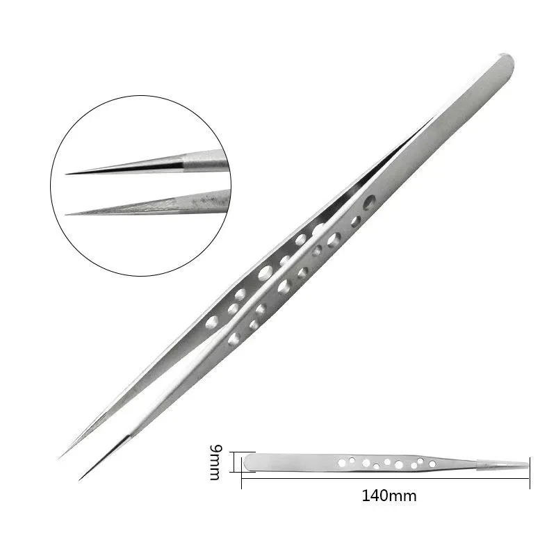Description Picture 6 of itemIndustrial Precision Tweezers Anti-static Magnetic Stainless Steel Tweezers Set For Electronics Soldering Maintenance Hand Tools