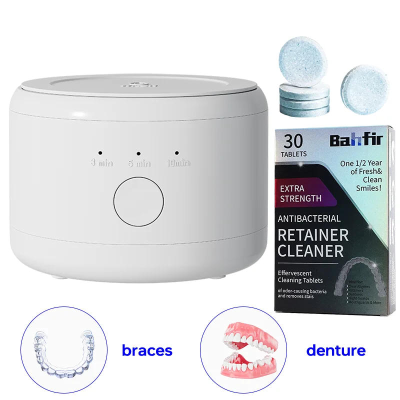 Description Picture 2 of itemAutomatic Denture Cleaner USB Rechargeable Cleaner 3 Modes, for All Dental Appliance-Send denture cleaning effervescent tablets