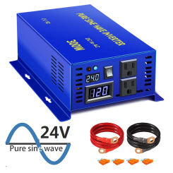 Pure Sine Wave Inverter 300W 24V 220V Solar Power Inverter Solar Panel Converter 12V/36V/48V/110V DC to 110V/120V/230V/240V AC