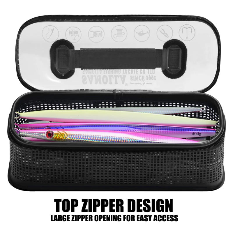 Description Picture 4 of itemThicken Jig Fishing Box Jigging Lure Bag Waterproof Fishing Gear Boxes Sea Fishing Main Sub Line Float Storage Case Handbag