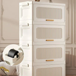 40 50 60cm Foldable Multi-Layer Storage Box Locker Multifunctional Wardrobe Living Room Cabinets Furniture Storage Shelf