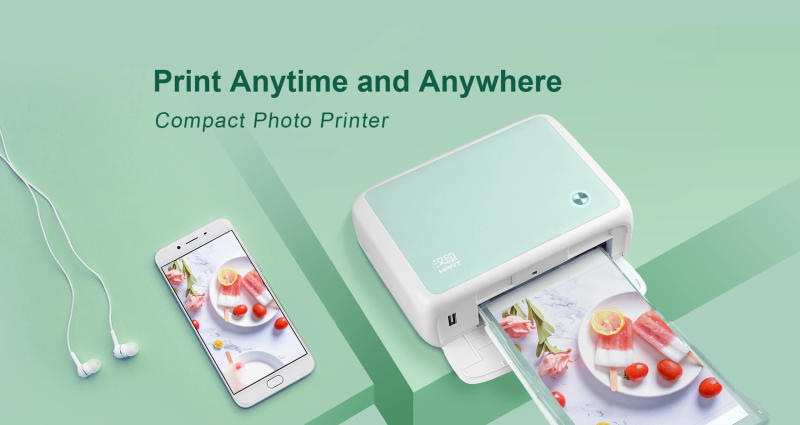 Description Picture 3 of itemColor Photo Printer Portable Full Color Wireless Photo Printer USB Bluetooth 300DPI Thermal Sublimation Printer Or Paper Ribbon