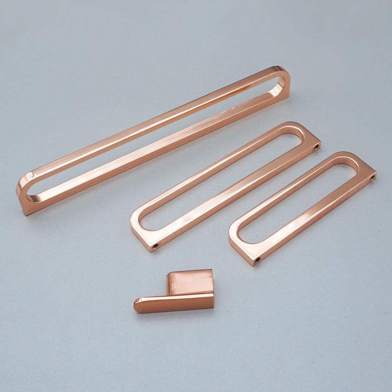 Description Picture 6 of itemModern Simple Rose Gold Furniture Knobs and Handles Long Cabinet Drawer Pulls Handle Kitchen Accessories Door Knob Hardware