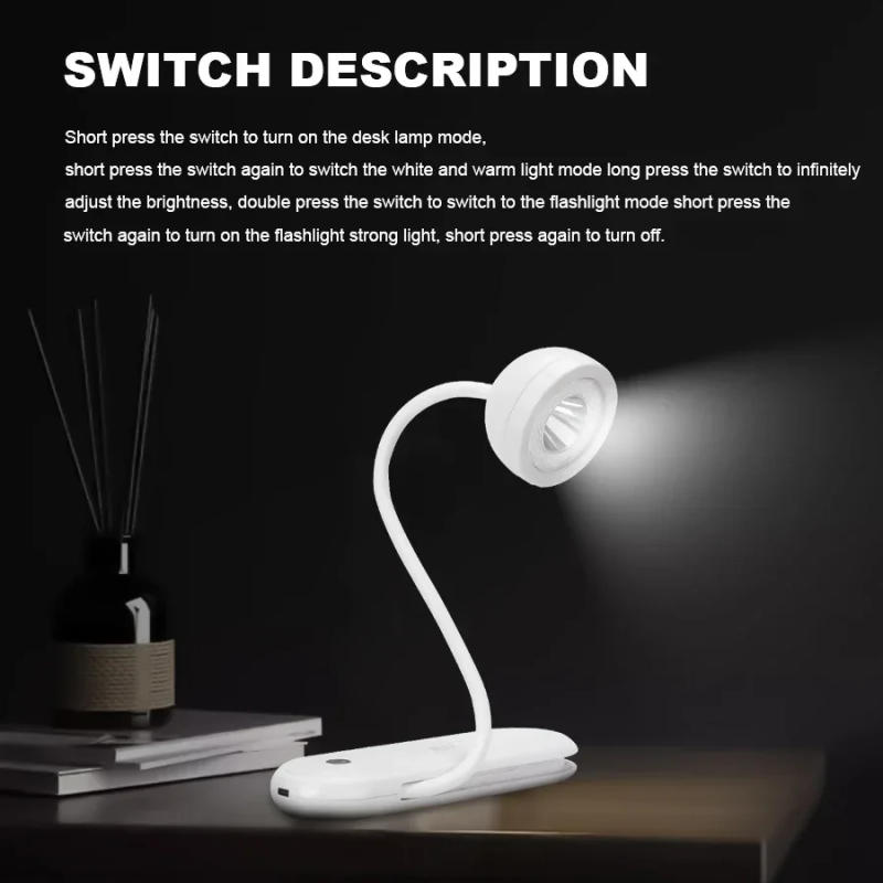 Description Picture 3 of itemLED Eye-Protection Reading Light Flexible Gooseneck Rechargeable Flexible Table Lamp Eye Care Desk Lamp for Home Office Reading