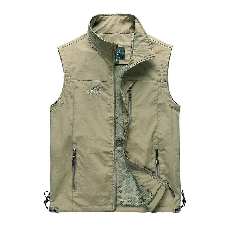 Description Picture 3 of itemMen Outdoor Mesh Vests Jackets Male Climbing Multi-pocket Fishing Photography Vests New Summer Men Breathable Vests Coats Size 5