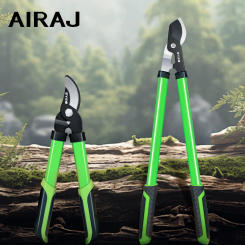 AIRAJ Bypass Pruning Shears 70 Cm with Gear-Operated Cutting System Cuts Branches Thicker than 30 MM SK-5 Steel Blade Hand tools