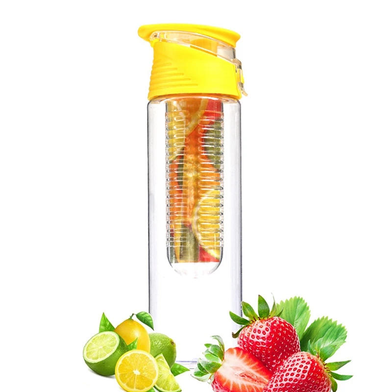 Description Picture 4 of itemPortable Sport Water Bottles Fruit Infuser Plastic Water Cup Bpa Free 700ml Water Bottles With Filter Juice Shaker Water Cup