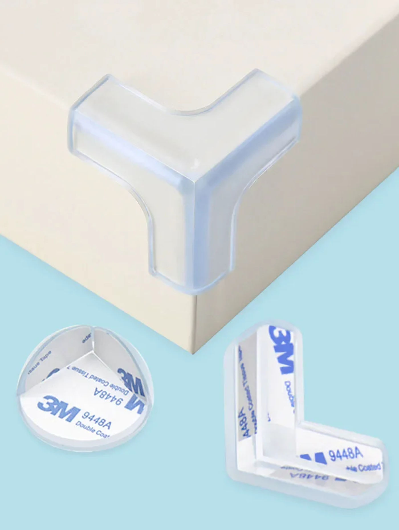 Description Picture 4 of item4/8/12PCS Children Baby Safety Silicone Protector Table Corner Edge Protection Cover Children Anticollision Edge Guards