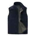 Thick Fleece Vest for Men Waistcoat Zipper Fly Pockets Man Casual Winter Autumn Warm Thermal Soft Vests Plus Size Homens Colete