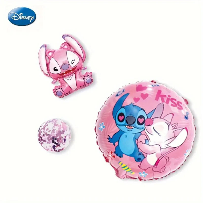 Description Picture 6 of itemIconic Brand Officially Licensed Lilo&Stitch Balloon 61pcs Per Pack Birthday Gift Pink Stitch Theme Party Holiday Wedding Decorations