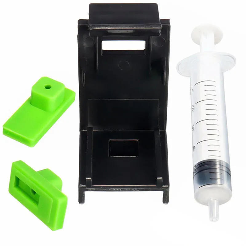 Description Picture 3 of item3in1 Ink Refill Cartridge Clip 2pcs Rubber Pads Syringe Tool Kit for HP Printer