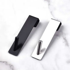 Stainless Steel Over Glass Door Shower Door Back Shower Towel Rack S-Shape Bathroom Bathrobe Hanger Holder Hooks