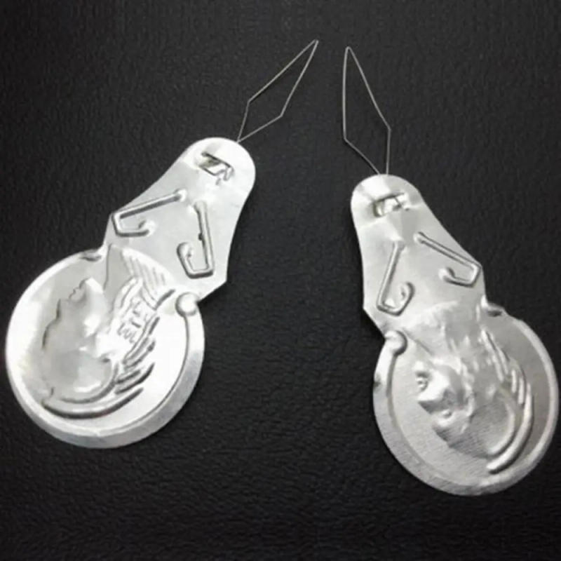 Description Picture 4 of item50PCs Silver Tone Wire Loop DIY Needle Threader Stitch Insertion Hand Machine Sewing Tool Sewing DIY Tool Needlework Accessories