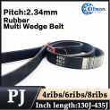 PJ belt engine treadmill rubber transmission belt British rubber multi wedge belt 130J 140J 150J 160J